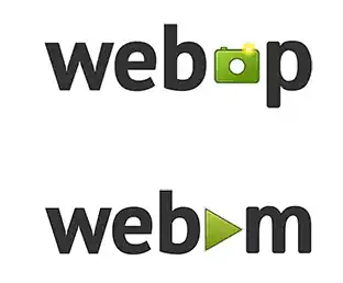 WebP and WebM logos